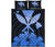 Hawaiian Kanaka Quilt Bed Set Hibiscus Polynesian Love Blue Blue - Polynesian Pride