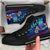 Tahiti Custom Personalised High Top Shoes Blue - Vintage Tribal Mountain - Polynesian Pride