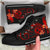 Tonga Polynesian High Top Shoes - Red Plumeria - Polynesian Pride