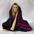 Hawaii Turtle Hibicus Hooded Blanket - Pink - Frida Style - Polynesian Pride