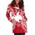 Papua New Guinea Polynesian Hoodie Dress Map Red White - Polynesian Pride