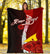 Tokelau Polynesian Custom Personalised Premium Blanket - Coat Of Arm With Hibiscus - Polynesian Pride