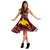 Papua New Guinea Midi Dress Dress - Flag With Polynesian Patterns (Red) - Polynesian Pride