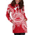 American Samoa Polynesian Hoodie Dress Map Red White - Polynesian Pride