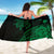 Hawaii Map Plumeria Polynesian Green Turtle Sarong - Polynesian Pride