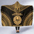 French Polynesia Polynesian Chief Hooded Blanket - Gold Version - Polynesian Pride