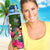 Fiji Hydro Tracking Bottle - Turtle Plumeria Banana Leaf Crest - Polynesian Pride