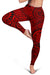 Polynesian Maori Lauhala Red Hawaii Women's Leggings AH - Polynesian Pride