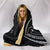 Cook Islands Hooded Blanket - White - Frida Style - Polynesian Pride