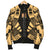 Tokelau Men Bomber Jackets - Polynesian Tattoo Gold - Polynesian Pride