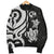 Tonga Polynesian Men Bomber Jacket - White Tentacle Turtle - Polynesian Pride