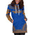 Marshall Islands Women's Hoodie Dress - Polynesian Flag Chief - Polynesian Pride