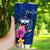 Samoa Polynesian Custom Personalised Tumbler - Floral With Seal Blue - Polynesian Pride