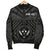 Kosrae Personalised Men's Bomber Jacket - Kosrae Flag In Polynesian Tattoo Style (Black) - Polynesian Pride