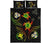 Hawaii Kanaka Turtle Plumeria Polynesian Quilt Bed Set - Royal - AH - Polynesian Pride