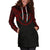 Kosrae Women Hoodie Dress - Kosrae Coat Of Arms Polynesian Red Black - Polynesian Pride