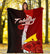 Tokelau Polynesian Premium Blanket - Coat Of Arm With Hibiscus - Polynesian Pride