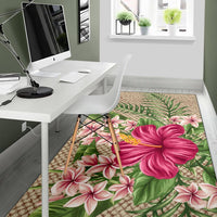 Lauhala Hibiscus Area Rug AH - Polynesian Pride