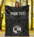 Tonga Personalised Premium Blanket - Tonga Seal With Polynesian Tattoo Style (Black) - Polynesian Pride