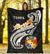 Tonga Premium Blanket - Tonga Seal Polynesian Patterns Plumeria (Black) - Polynesian Pride