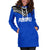 Pohnpei Flag Hoodie Dress Micronesian Pattern - Polynesian Pride