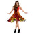 Hawaii Women's Dress - Tribal Tuna Fish Women Orange - Polynesian Pride