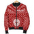 Tahiti Personalised Men's Bomber Jacket - Tahiti Seal In Polynesian Tattoo Style (Red) - Polynesian Pride