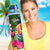 Tahiti Hydro Tracking Bottle - Turtle Plumeria Banana Leaf - Polynesian Pride