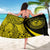 Hawaii Coat Of Arm Sarong Yellow - Circle Style - Polynesian Pride