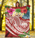 FSM Polynesian Premium Blanket - Summer Plumeria (Red) - Polynesian Pride