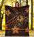 Hawaii Mix Polynesian Turtle Plumeria Premium Blanket - AH - Nick Style - Orange - Polynesian Pride