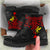 Polynesian Hawaii Leather Boots - Polynesian Whale Tail - Polynesian Pride