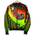 Yap Men's Bomber Jaclet - Polynesian Hook And Hibiscus (Raggae) - Polynesian Pride