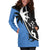 Kosrae Hoodie Dress - Kosrae Flag Coconut Tree K4 - Polynesian Pride