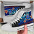 Samoa High Top Shoes Blue - Vintage Tribal Mountain - Polynesian Pride