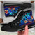 Wallis and Futuna High Top Shoes Blue - Vintage Tribal Mountain - Polynesian Pride