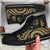 New Caledonia High Top Canvas Shoes - Gold Tentacle Turtle - Polynesian Pride