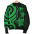 Polynesian Hawaii Men Bomber Jacket - Green Tentacle Turtle - Polynesian Pride