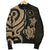 Chuuk Micronesian Men Bomber Jacket - Gold Tentacle Turtle - Polynesian Pride