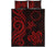 Cook Islands Quilt Bed Set - Red Tentacle Turtle - Polynesian Pride