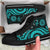 Cook Islands High Top Canvas Shoes - Turquoise Tentacle Turtle - Polynesian Pride