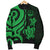 Marshall Islands Men's Bomber Jacket - Tentacle Turtle Green - Polynesian Pride