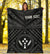 Kosrae Personalised Premium Blanket - Kosrae Flag In Polynesian Tattoo Style (Black) - Polynesian Pride