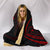 Hawaii Turtle Hibicus Hooded Blanket - Red - Frida Style - Polynesian Pride