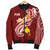 Papua New Guinea Men's Bomber Jacket - PNG Seal Polynesian Patterns Plumeria - Polynesian Pride