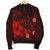 Polynesian Hawaii Men's Bomber Jacket - Humpback Whale with Hibiscus (Red) - Polynesian Pride