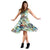 Hawaii Tropical Flower, Plant And Leaf Pattern Midi Dress - Polynesian Pride