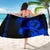 Guam Sarong - Hibiscus and Wave Blue - Polynesian Pride