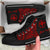 Hawaii Polynesian Custom Personalised High Top Shoes - Hawaii Pride Red Version - Polynesian Pride