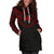 Papua New Guinea 1 Women Hoodie Dress - Papua New Guinea 1 Coat Of Arms Polynesian Red Black - Polynesian Pride